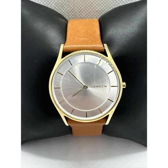 Skagen Holst SKW2344 Women\'s Brown Leather Analog Dial Quartz Wrist Watch AEA329 main image 11